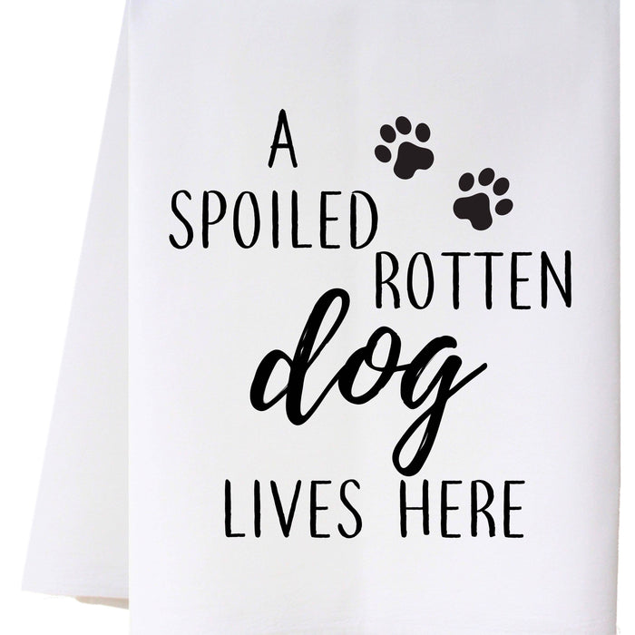 Dog Lives Here Kitchen Towel