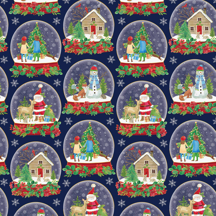 Snow Globes Gift Wrap Roll
