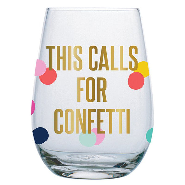 Confetti Wine Glass
