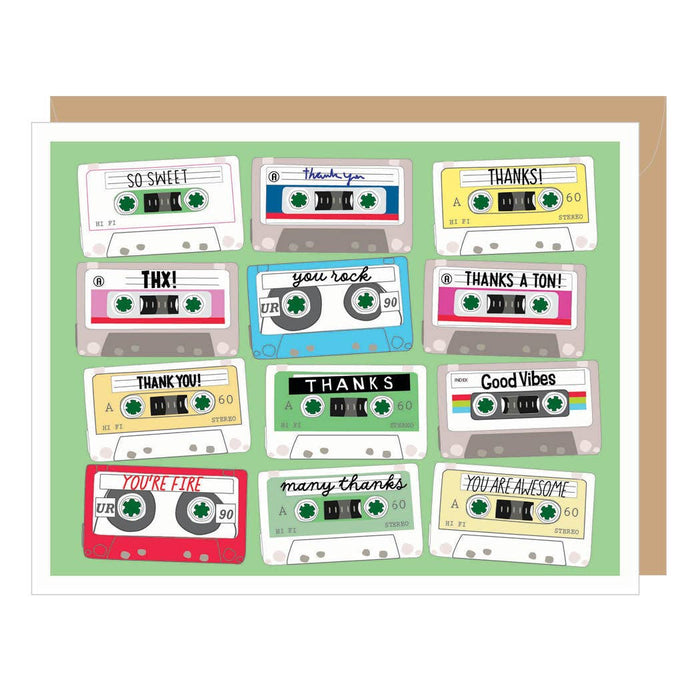 Cassette Tape Thank You Card