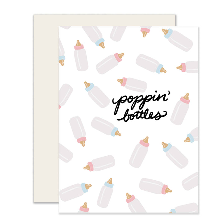 Baby Bottles Baby Card