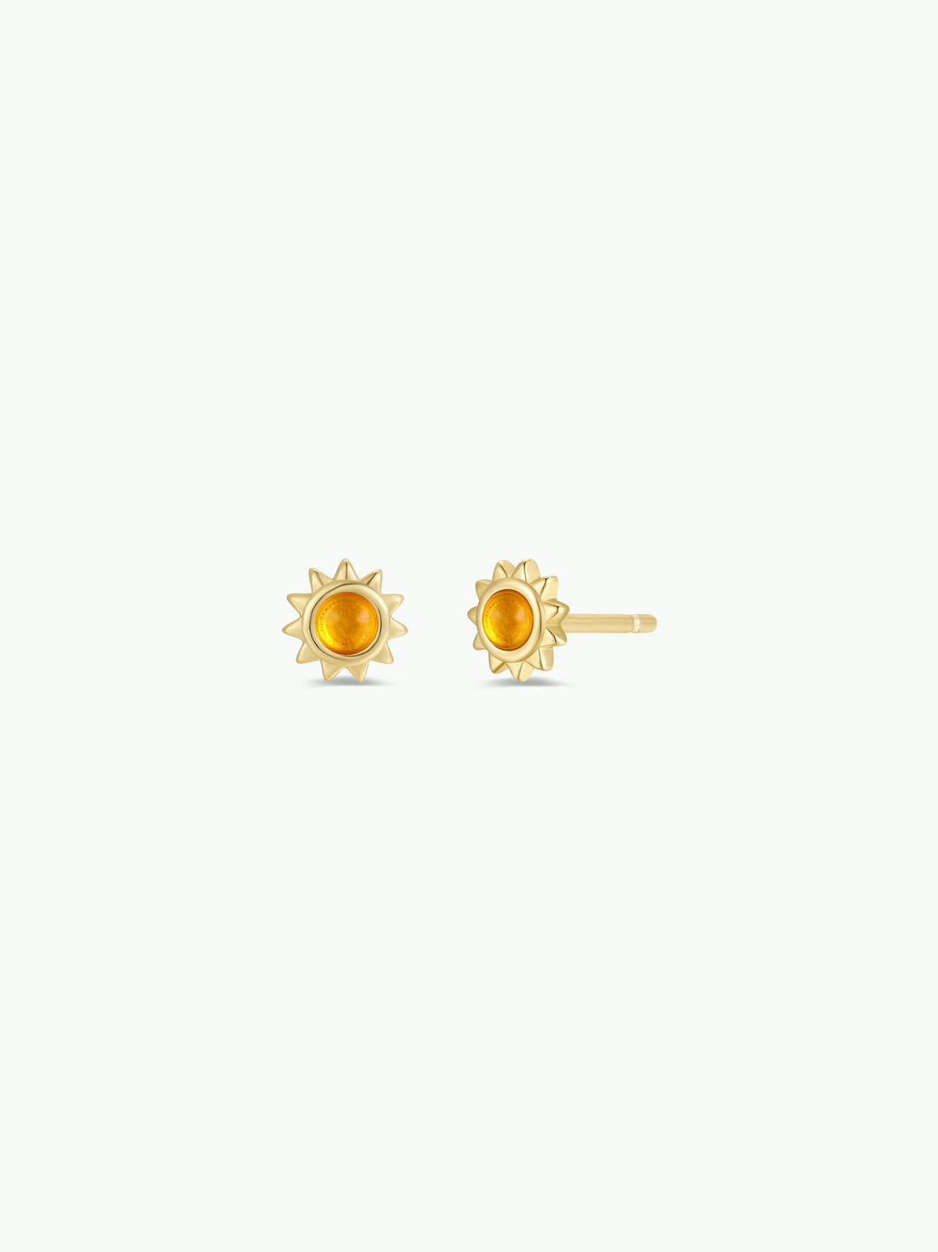 Sun Stud - Amber - Earrings