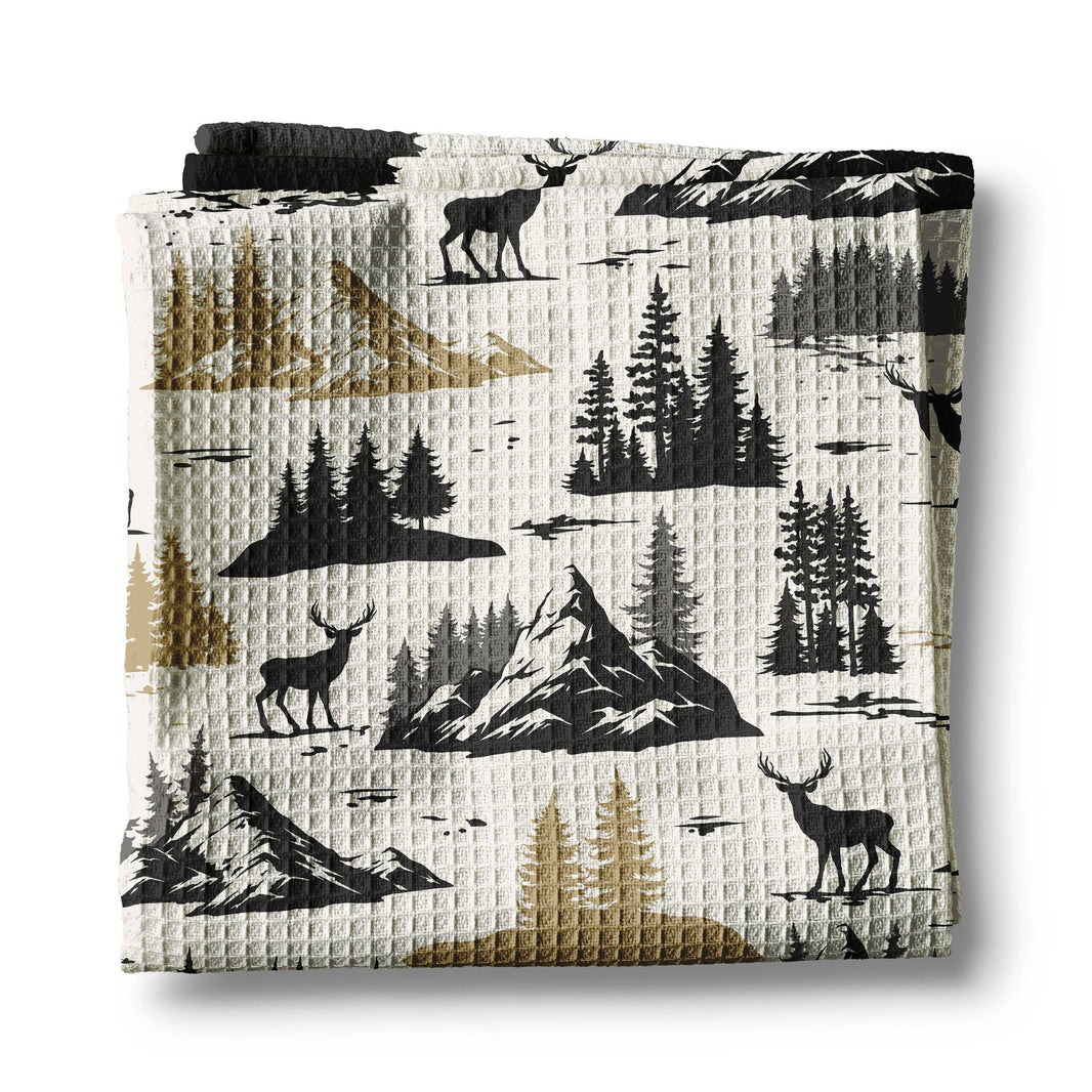 Mountain Deer Tea Towel