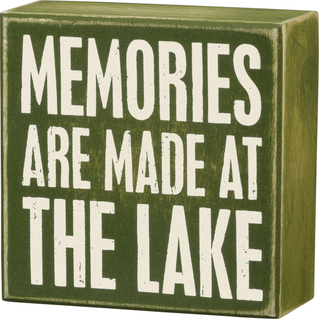 At The Lake Box Sign