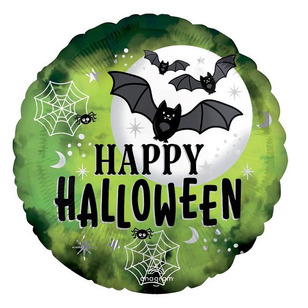 Happy Halloween Bat 17" Mylar Balloon