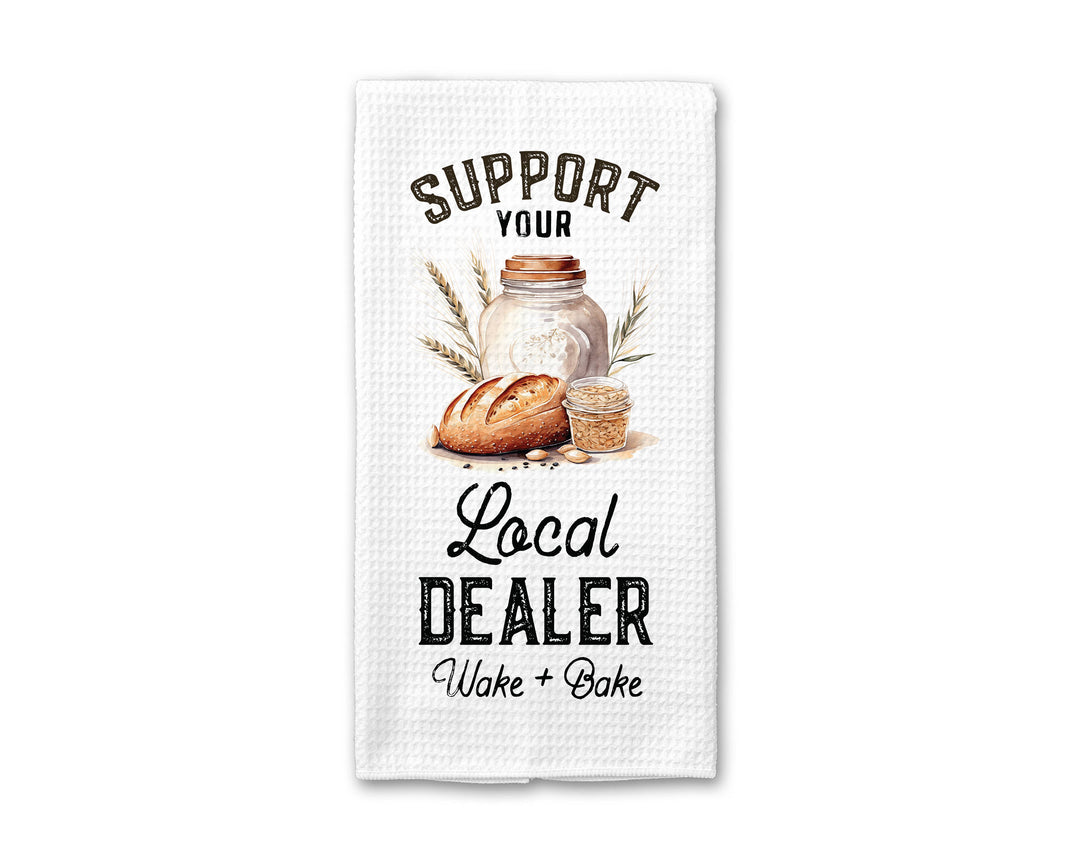 Funny Sourdough Dealer Dish Towel