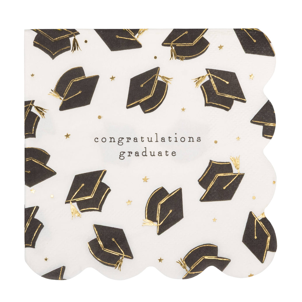 Grad Hat Scatter Napkin Cocktail - 18CT