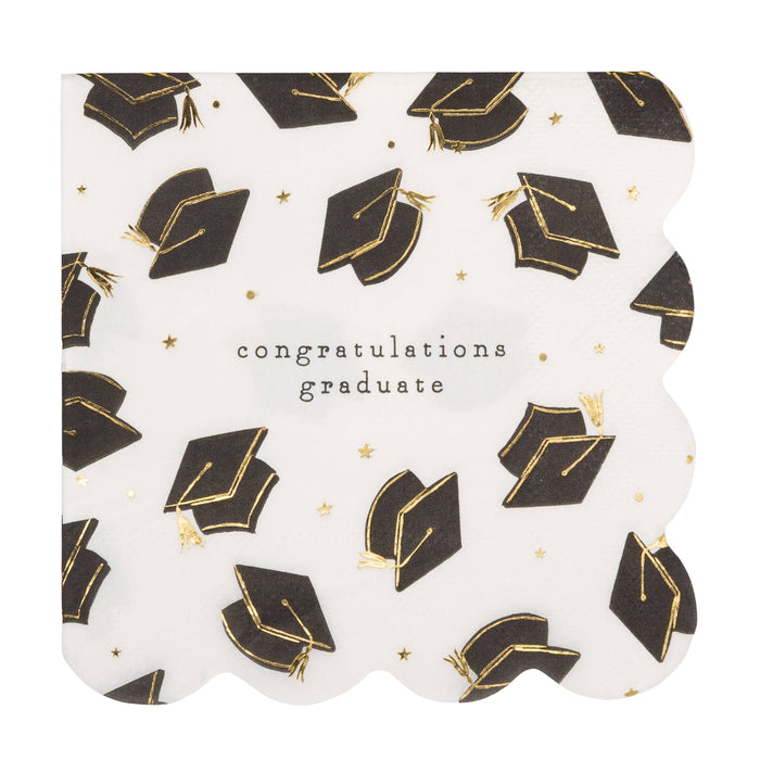 Grad Hat Scatter Napkin Cocktail - 18CT
