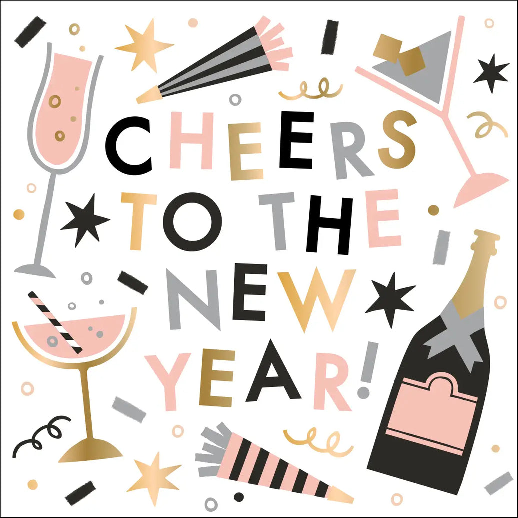 Cheers New Year Cocktail Napkins 20CT