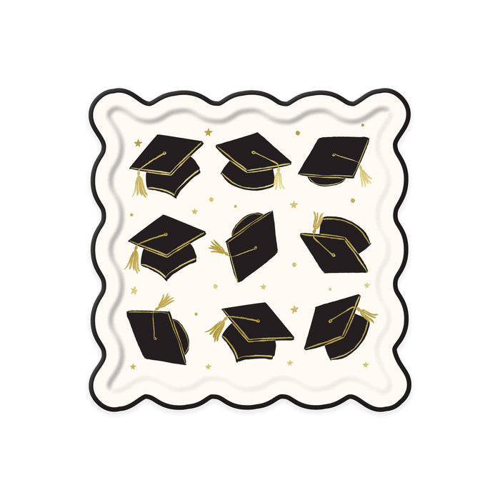 Grad Hat Scatter Plate - 8CT