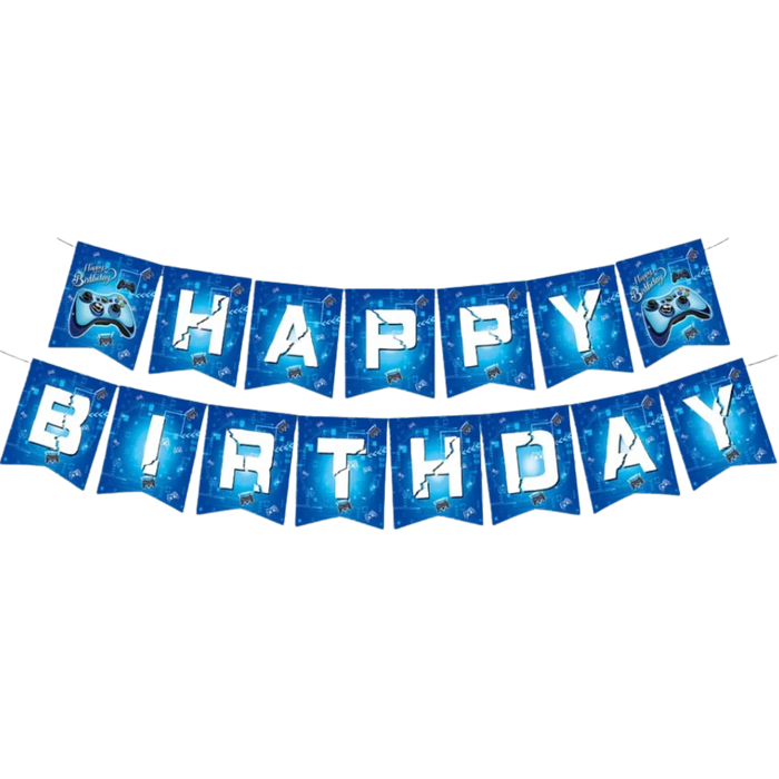 Gamer Boy Happy Birthday Banner
