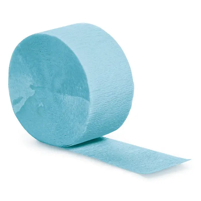 Light Blue Crepe Paper Streamer