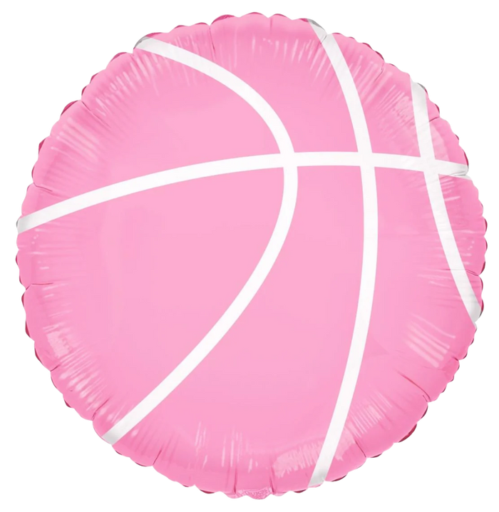 18" Basketballer Pink Balloon