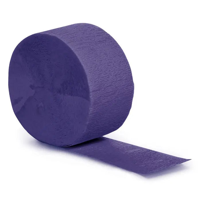 Purple Crepe Paper Streamer