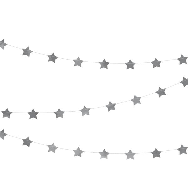 Silver Star Garland
