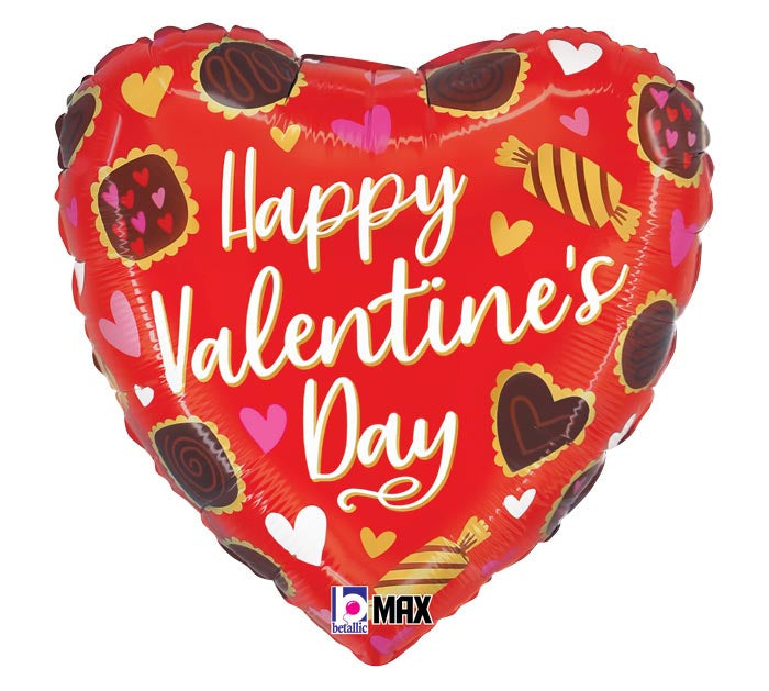 Sweet Chocolate Valentine 18" Mylar Balloon