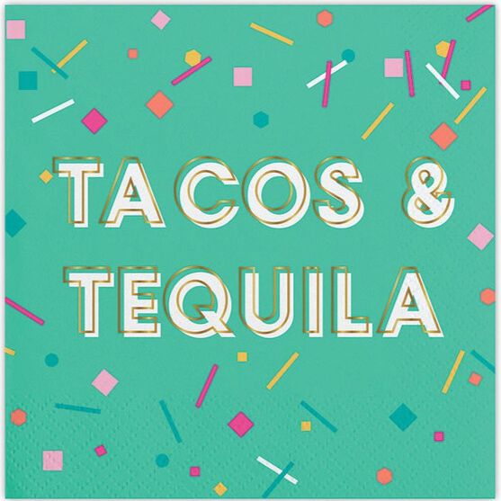 Tacos & Tequila Cocktail Napkins 20CT
