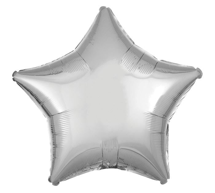 Silver Star 19" Mylar Balloon