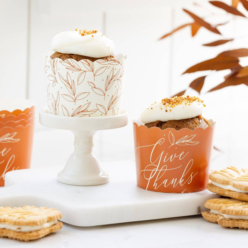 Give Thanks Foliage 5 oz Baking Cups