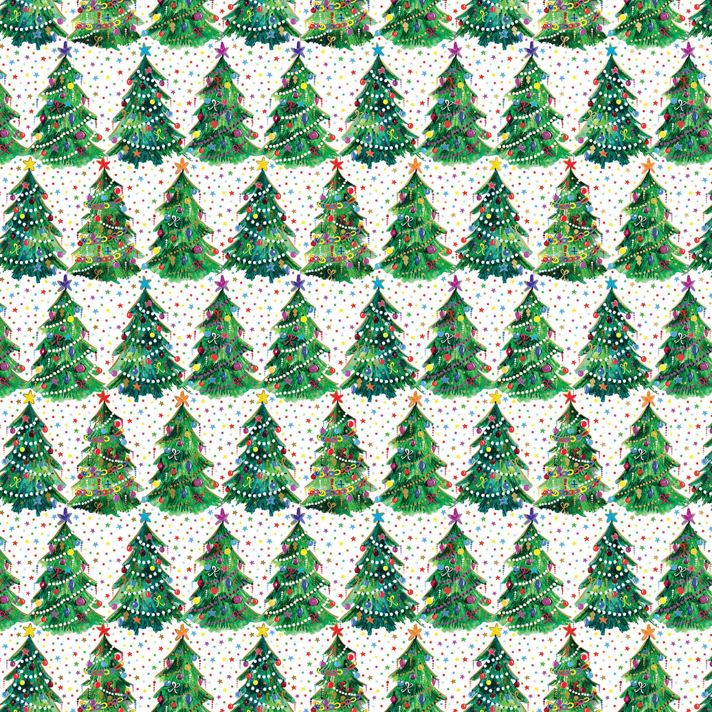 Christmas Trees Gift Wrap Roll