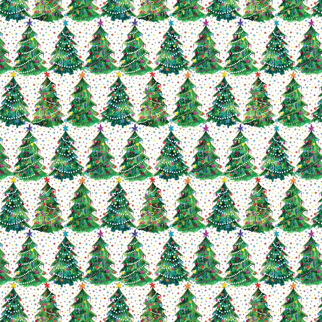 Christmas Trees Gift Wrap Roll