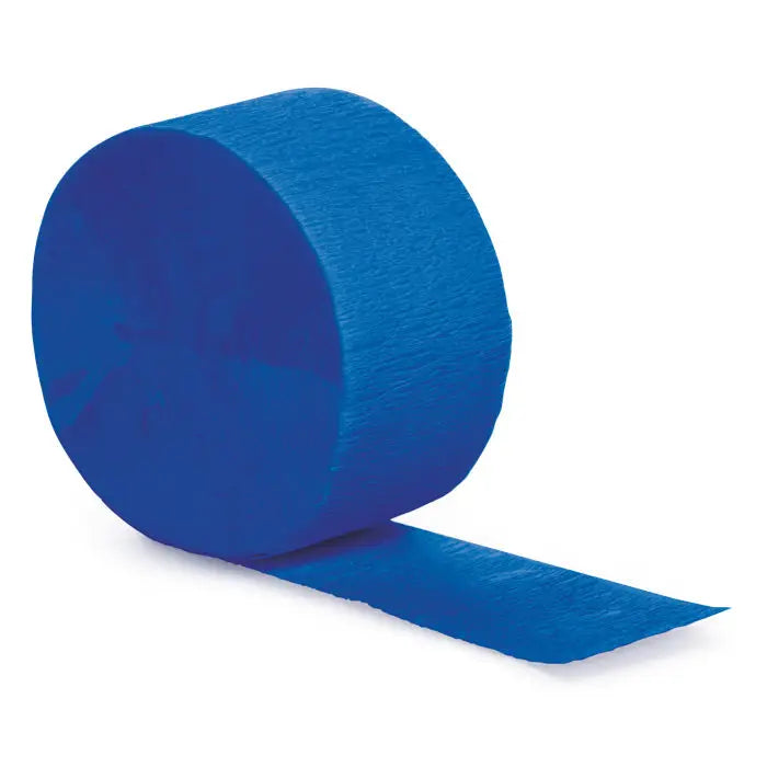 Blue Crepe Paper Streamer
