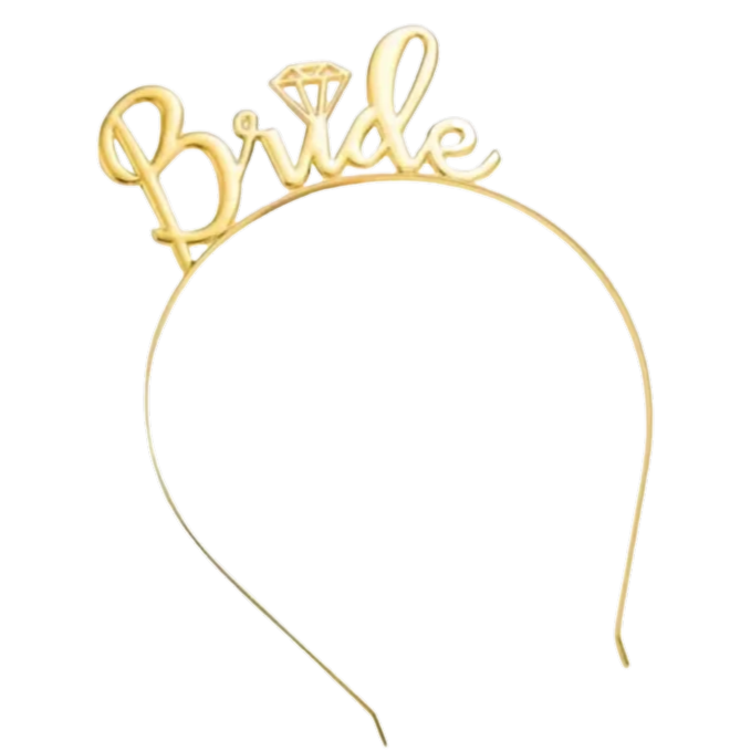 Gold Bride Headband