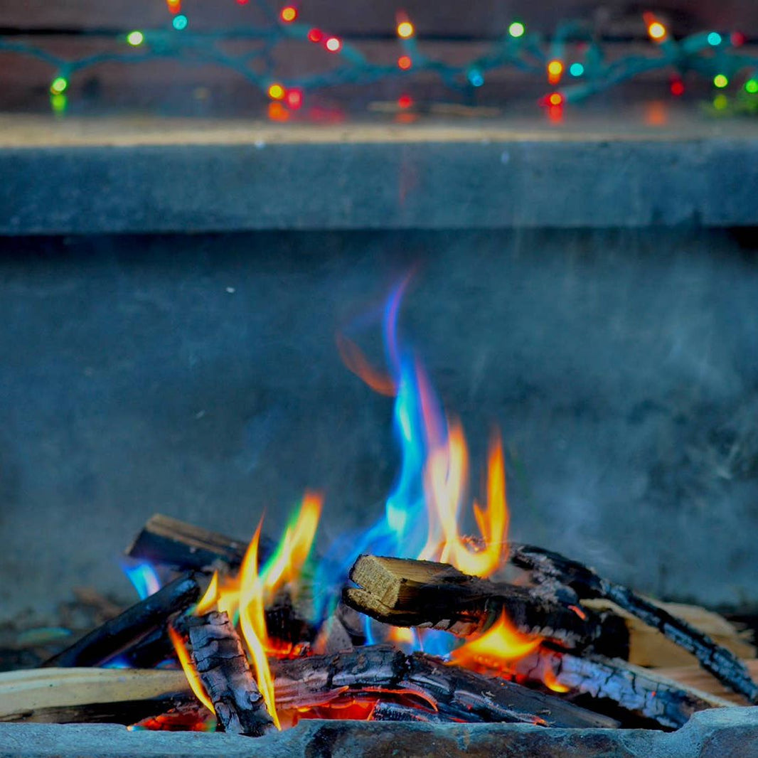 Magic Rainbow 11" Flames Fire Logs - Set of 3
