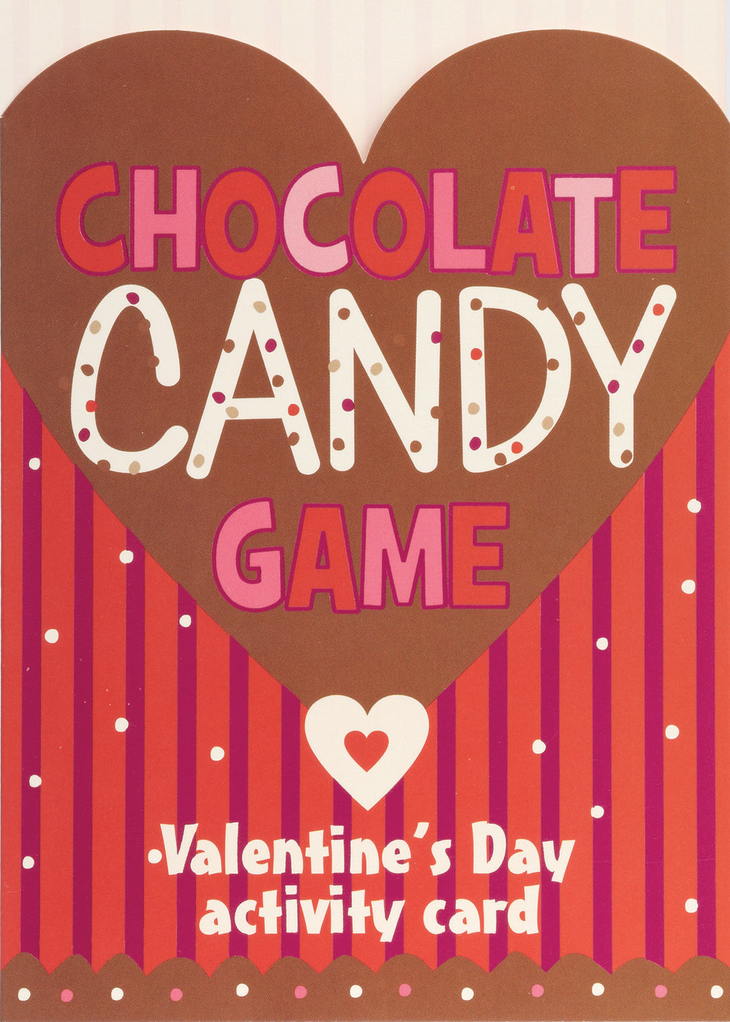 Chocolate Candy Game Valentine Card
