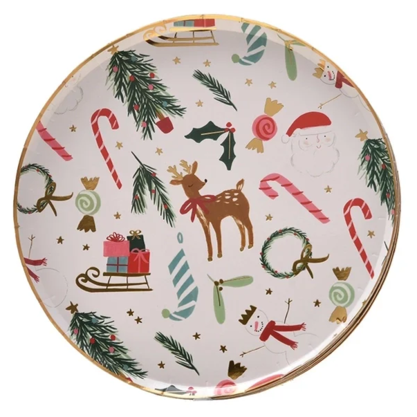 Christmas Fun Dinner Plates 10CT