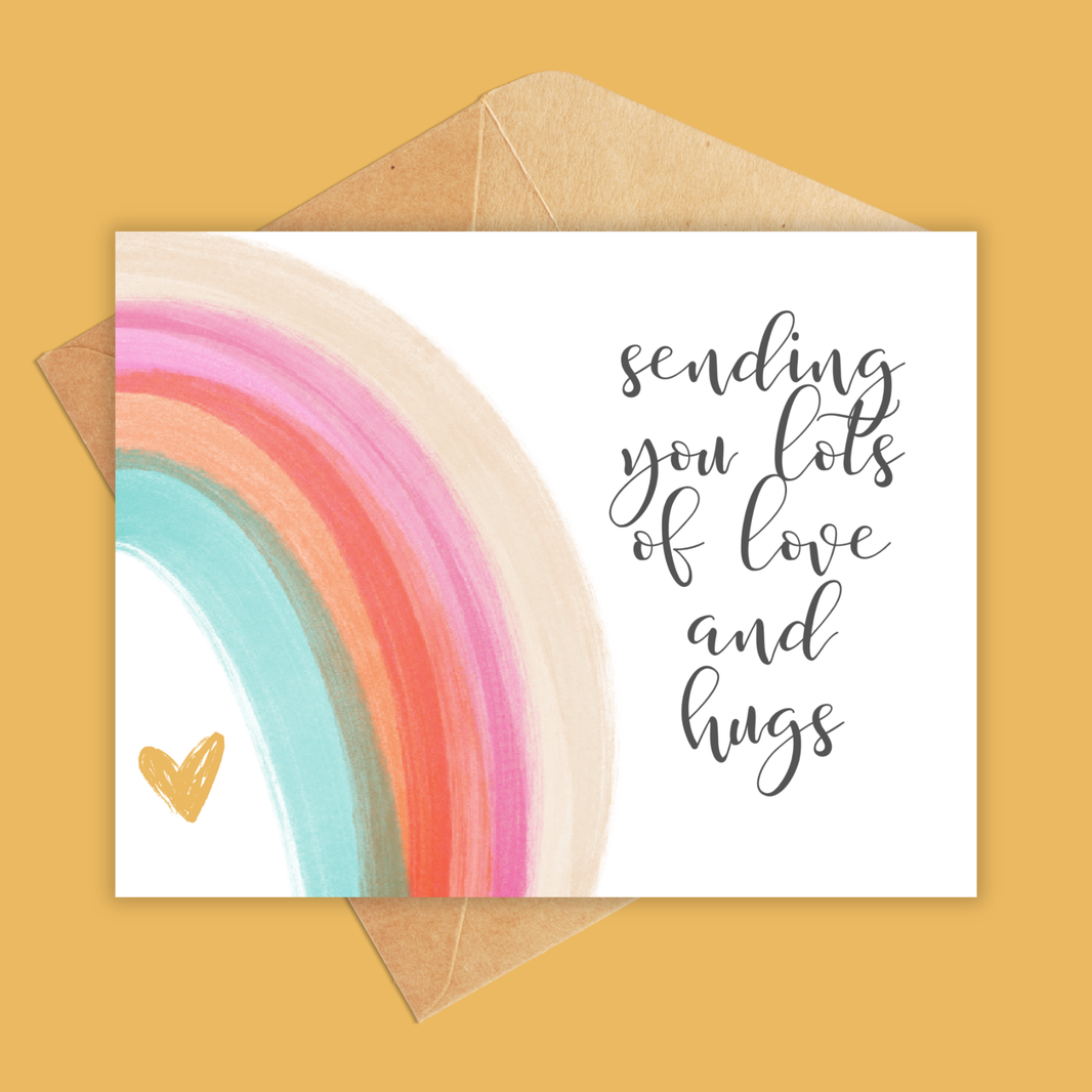 Sending You Lots of Love and Hugs Greeting Card