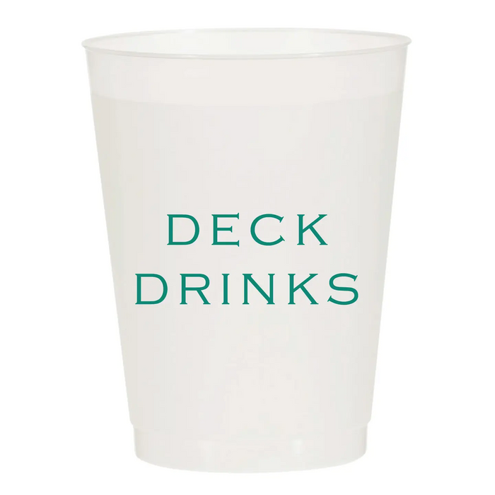 Deck Drinks Frosted Cups 6CT