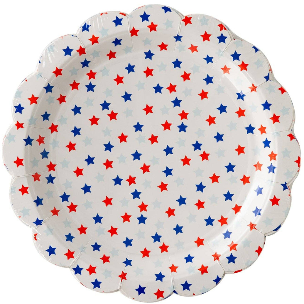 Scattered Stars Paper Plate - 8CT