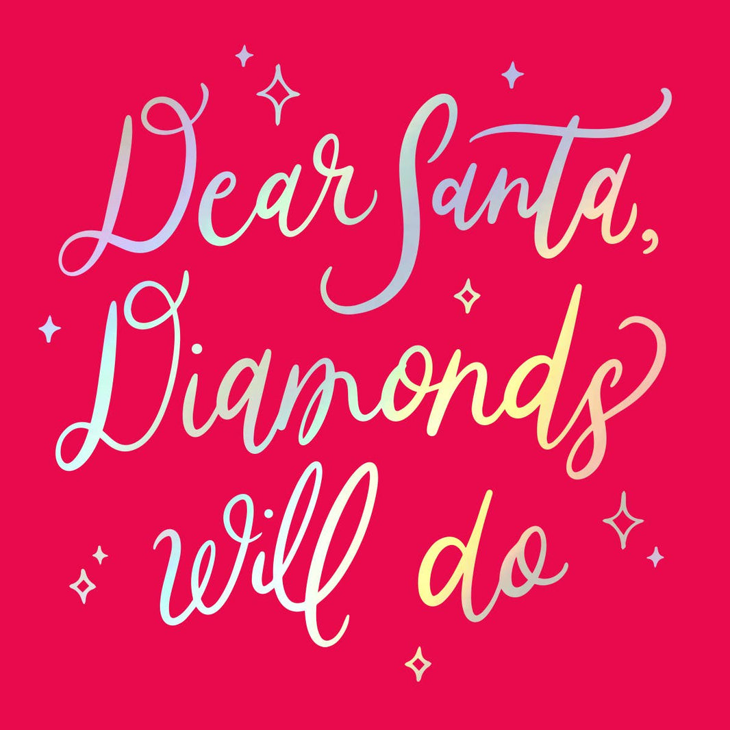 Funny Christmas Cocktail Napkins | Diamonds Will Do - 20CT