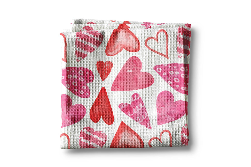 Valentine Heart XOXO Galentine Kitchen Towel