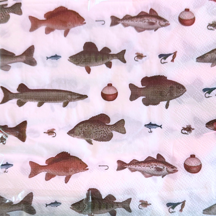 Fishing Luncheon Paper Napkins - 20CT