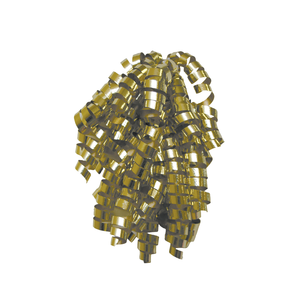 Gold Curly Ribbon