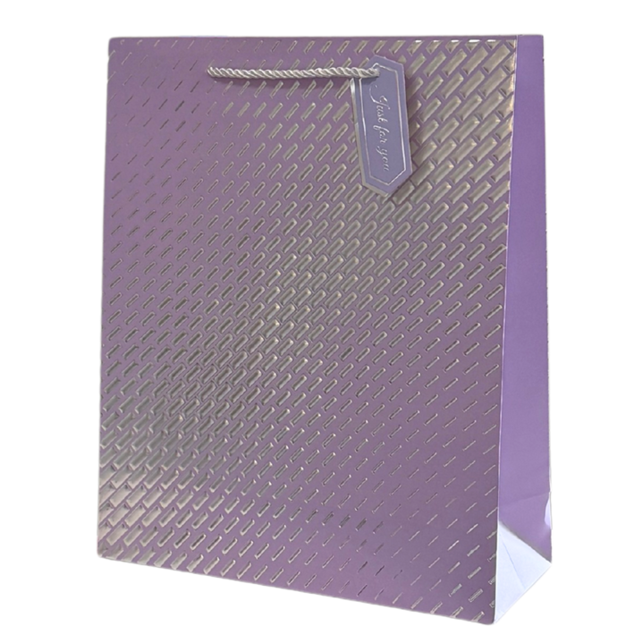 Lavender and Silver Large Gift Bag