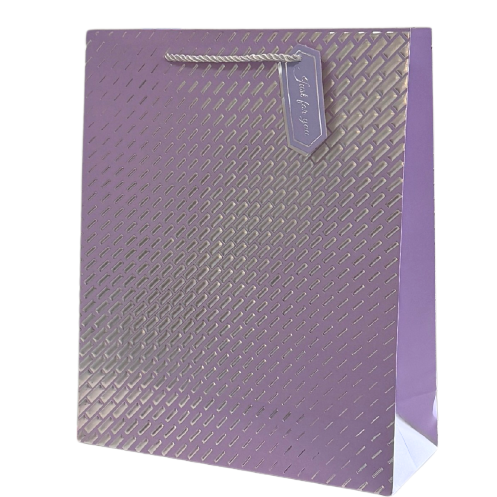 Lavender and Silver Large Gift Bag