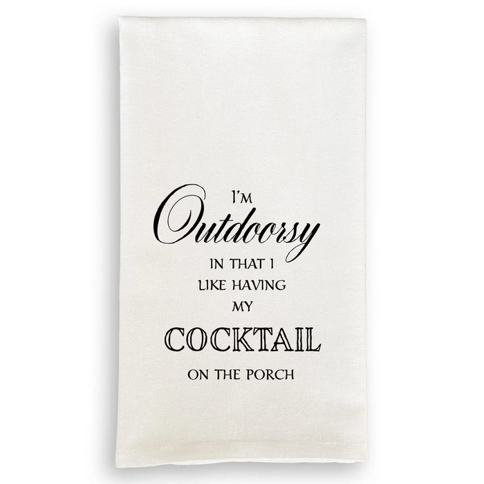 I'm Outdoorsy Dishtowel