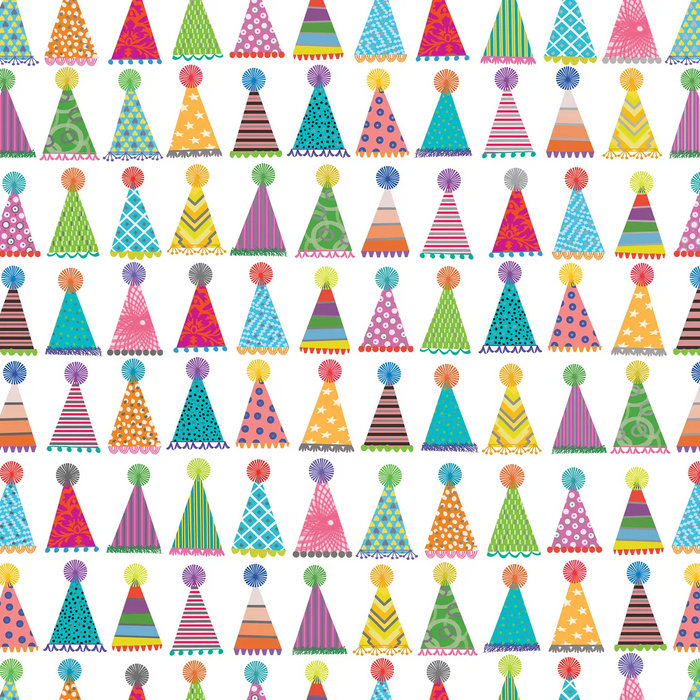 Party Hats Wrapping Paper
