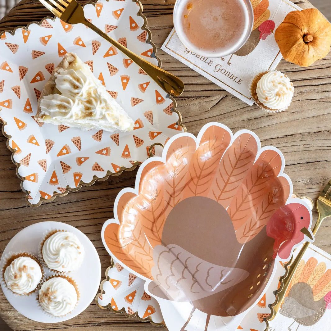 Scatter Pie Dessert Paper Plates 8CT