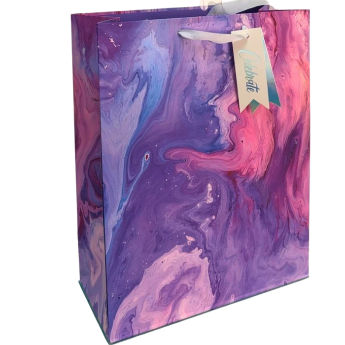 Purple Watercolor Small Gift Bag