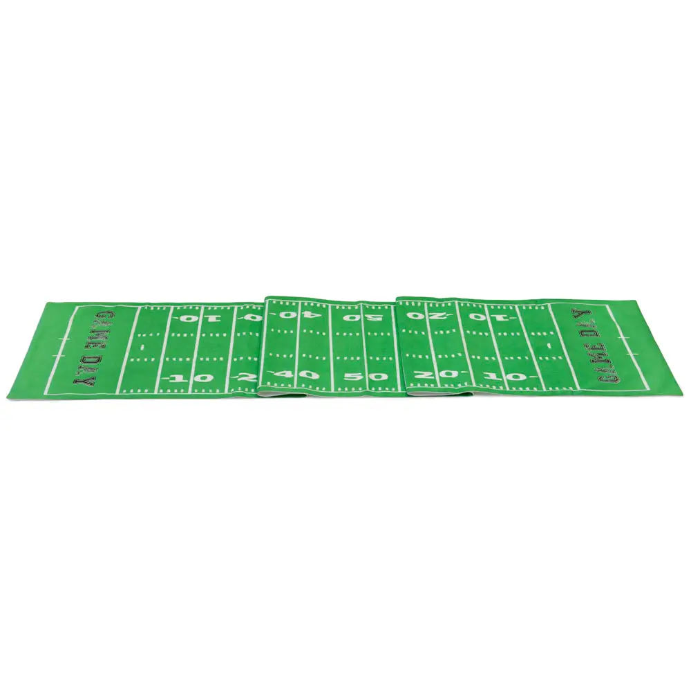 72" Cotton Football Field Table Runner