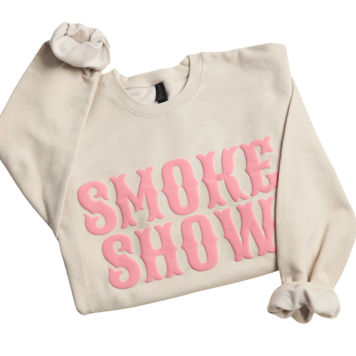'Smoke Show' Bold Puff Sweatshirt