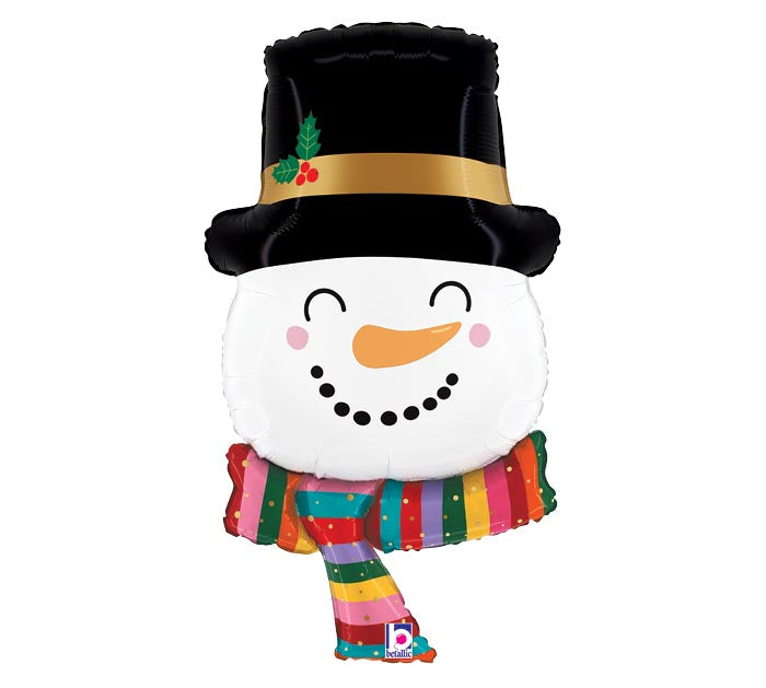 Joyful Snowman Shape 27" Mylar Balloon