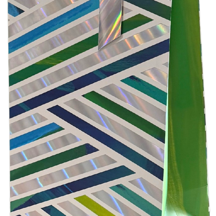 Stripes Iridescent Large Gift Bag