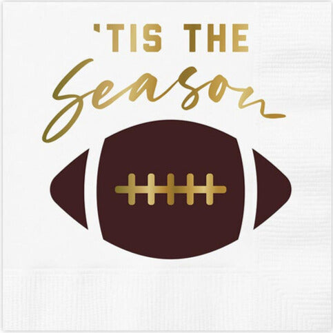 'Tis the Season Foodball Cocktail Napkins 20CT