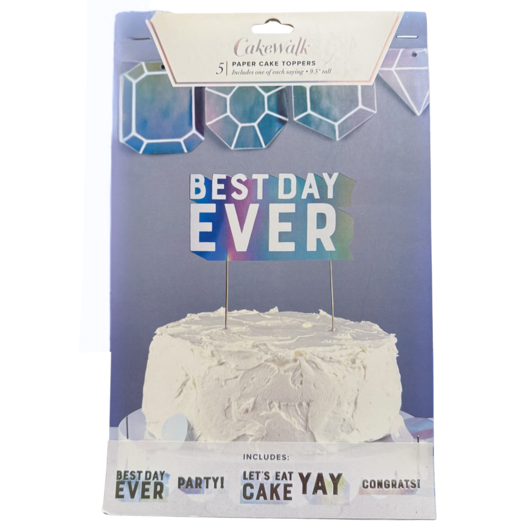 Assorted Paper Cake Toppers