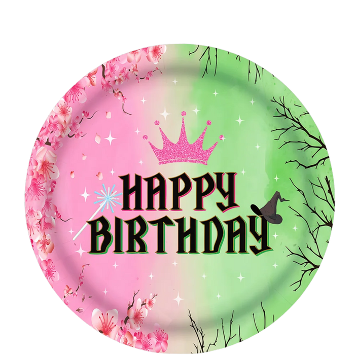 Wicked Happy Birthday 7" Paper Plates - 10CT